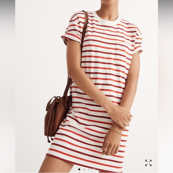 Madewell Dresses & Skirts - Madewell Pocket Tee Dress in Pablo Stripe